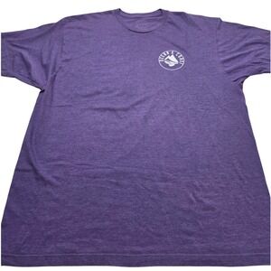 Ocean & Coast Mens 2XL Purple Heather Fishing Graphic T-Shirt Beach Sunset Tee